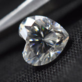 0.42 Carat Moissanite Loose Gemstone 5 MM VVS1 D Color Heart Cut CERTIFIED
